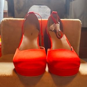 Fashion Nova red high heels